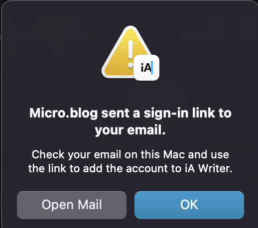 iA Writer connection to Micro.Blog